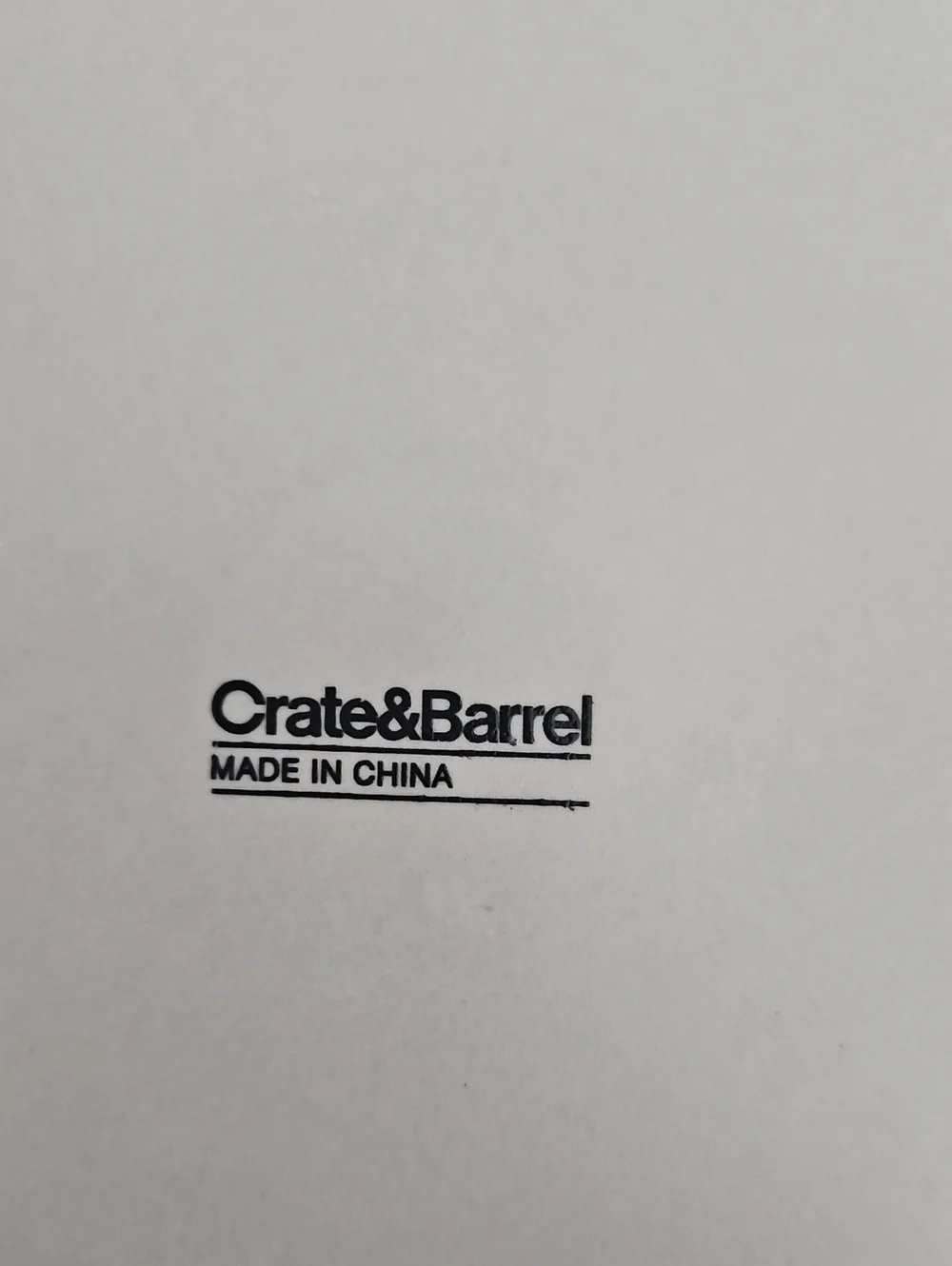 Crate&Barrel Paige Gray Stoneware 11